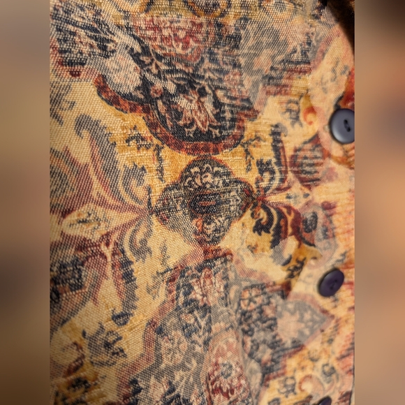 Coldwater Creek Jacket Antique Paradox Print Blazer - Picture 7 of 7